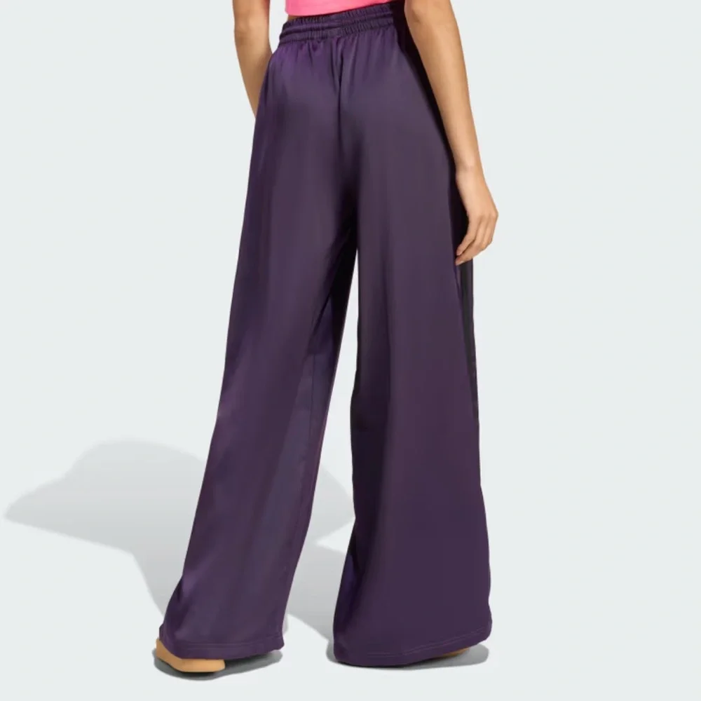 Adidas Adicolor Purple Satin Wide-leg Track Pants - Picture 7 of 9